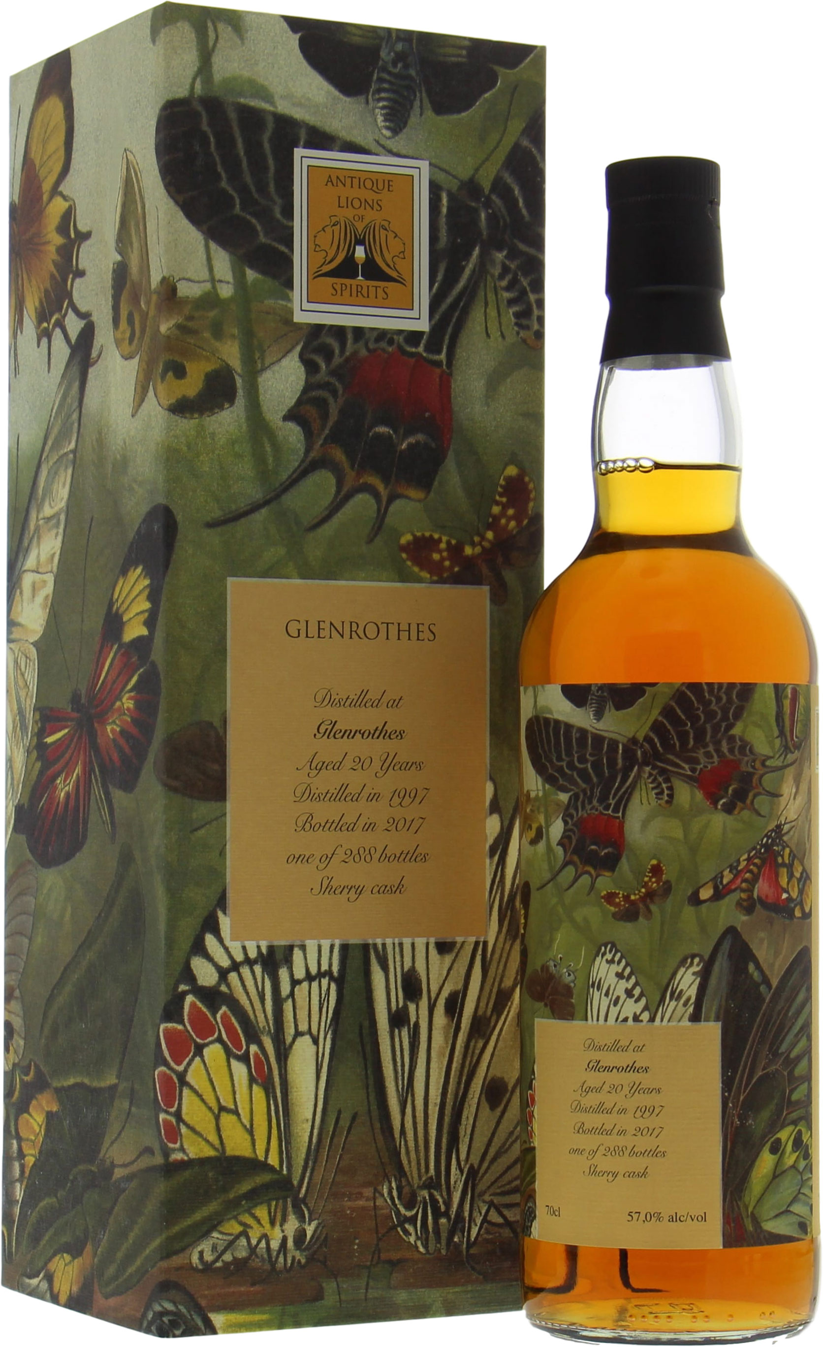 Glenrothes - 20 Years Old Antique Lions of Spirits The Butterflies 57% 1997