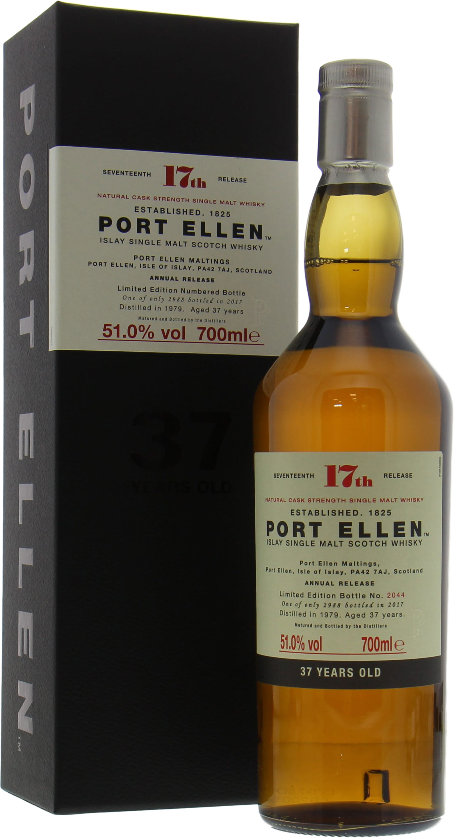 Port Ellen - 17th Annual Release 37 Years Old 51% 1979 In Original Container