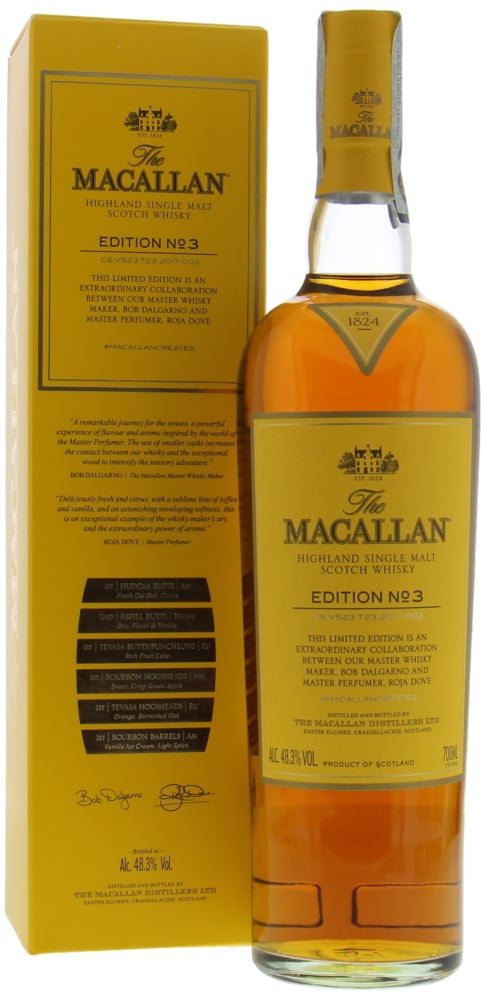 Macallan - Edition No.3 48.3% NV In Original Container