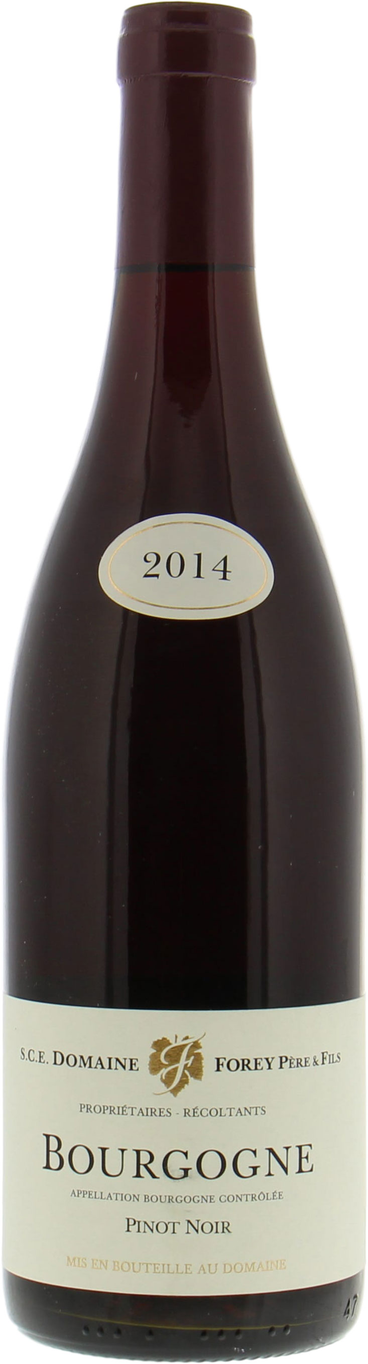 Domaine Forey Pere & Fils - Bourgogne Pinot Noir 2014 Perfect