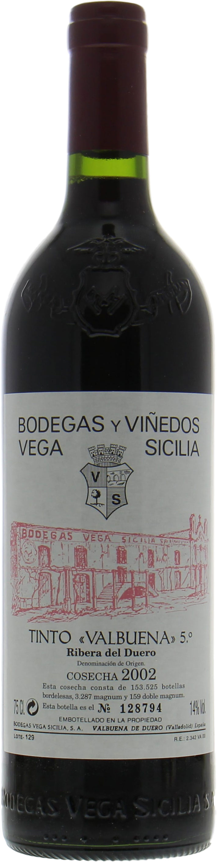 Vega Sicilia - Valbuena 2002 Perfect