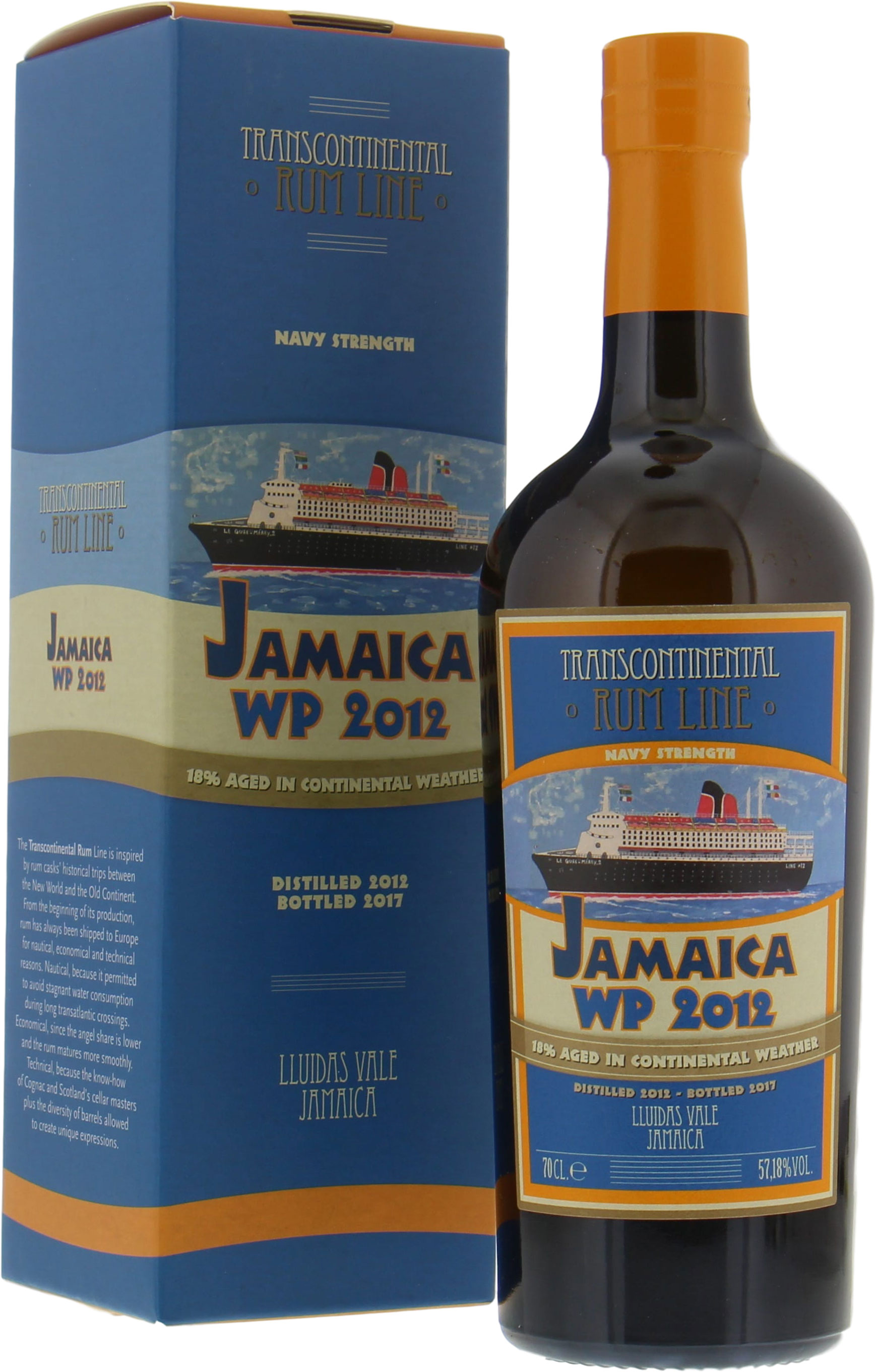 Transcontinental Rum Line - Jamaica Worthy Park 2012 Limited Edition 57.18% 2012 In Original Carton