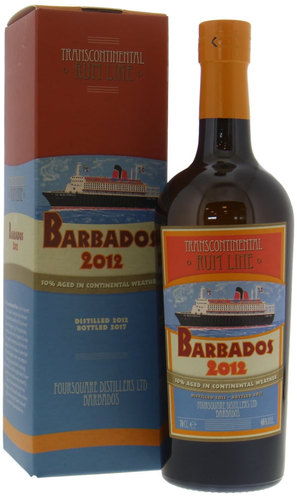 Transcontinental Rum Line - Barbados Foursquare Limited Edition 46% 2012 In Original Carton