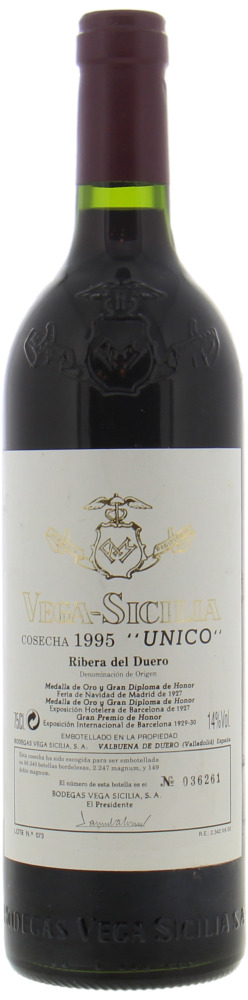 Vega Sicilia - Unico 1995 From Original Wooden Case