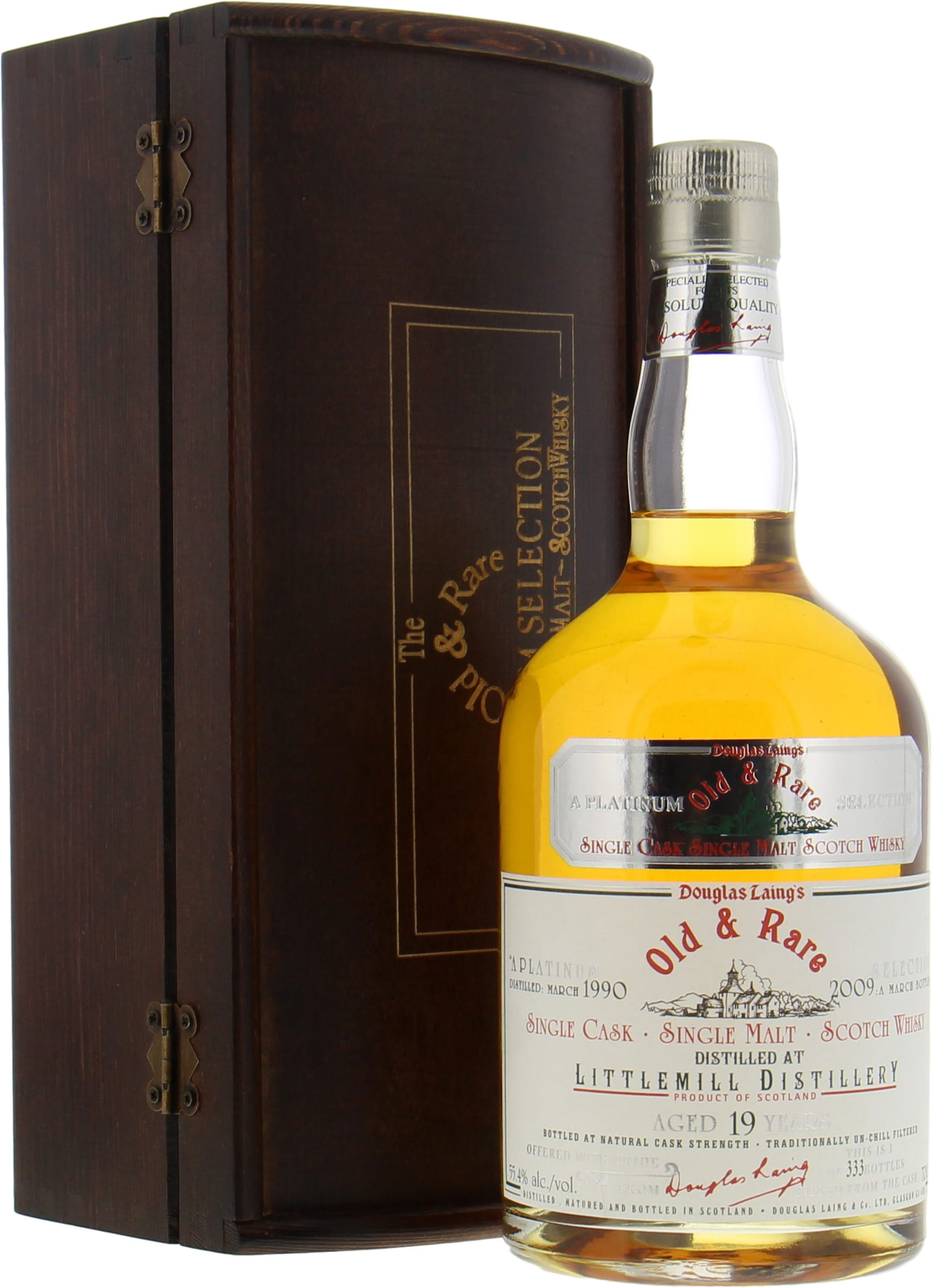 Littlemill - 19 Years Old Old & Rare The Platinum Selection 55.4% 1990