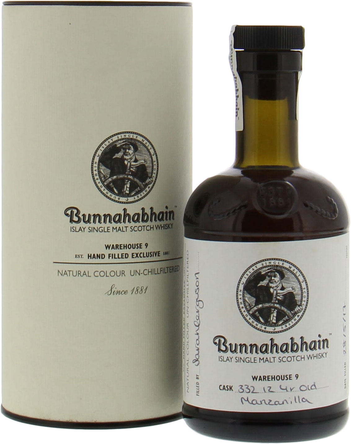 Bunnahabhain - 12 Years Old Distillery Exlusive Warehouse 9 Cask:332 Hand Filled 52.4% 2005 In Original Container