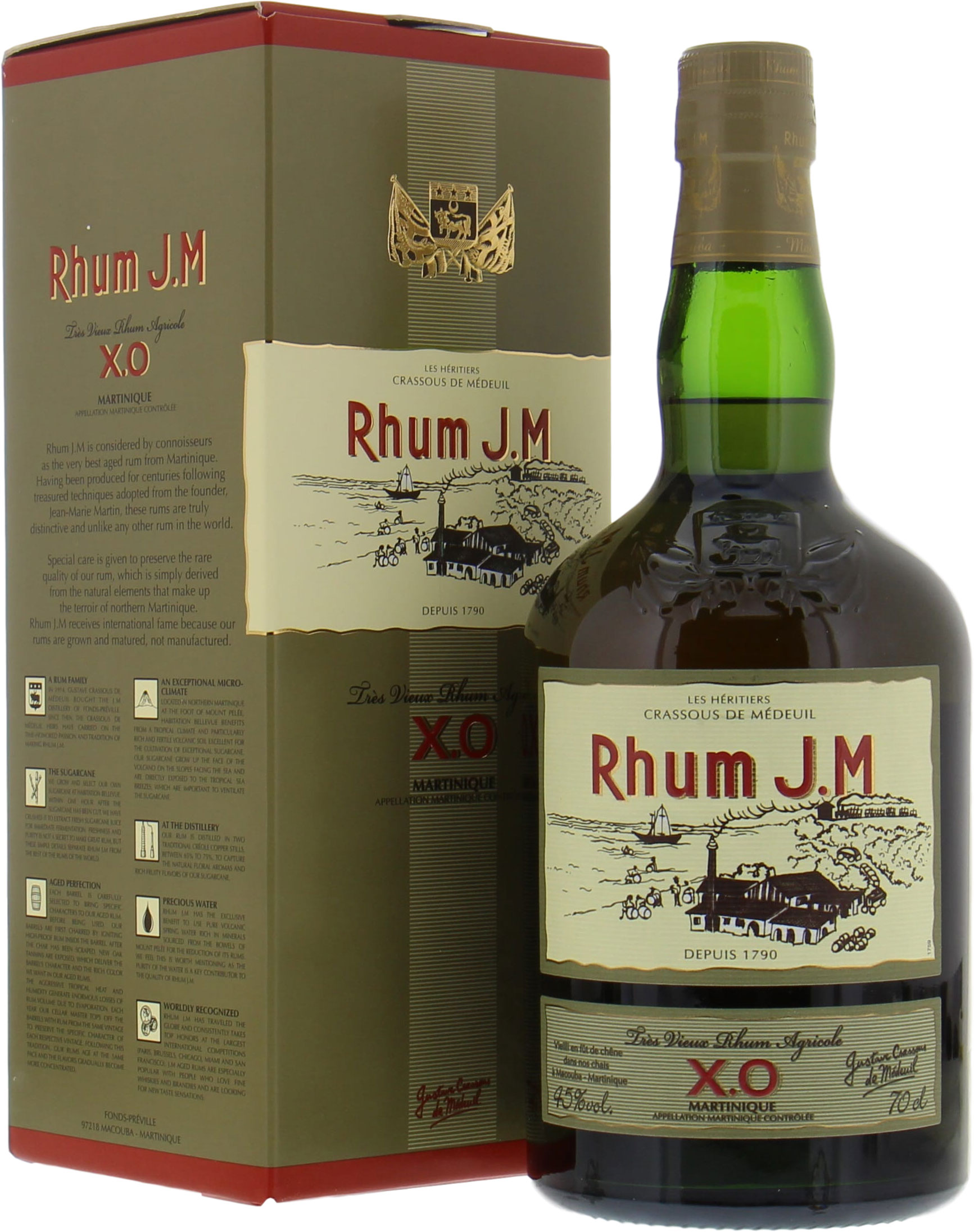 Rhum JM - XO Tres Vieux Rhum Agricole 45% NV