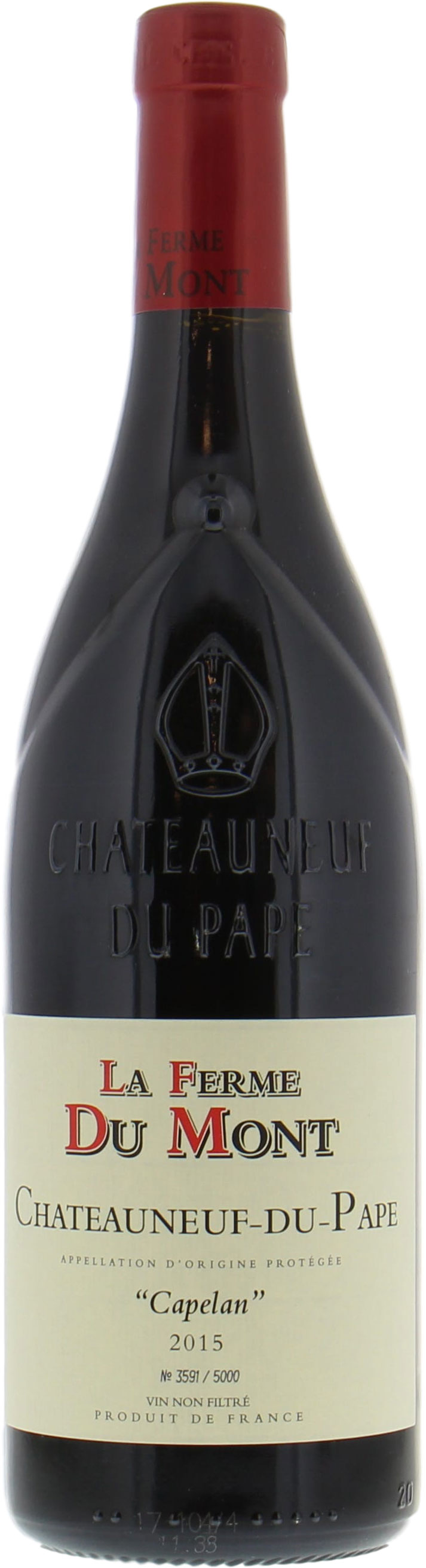 La Ferme du Mont - Chateauneuf du Pape Cotes Capelan 2015 Perfect