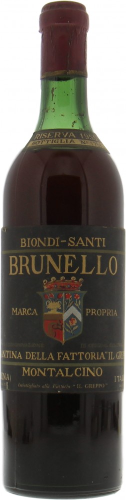 Biondi Santi - Brunello Riserva Greppo 1955 Top Shoulder