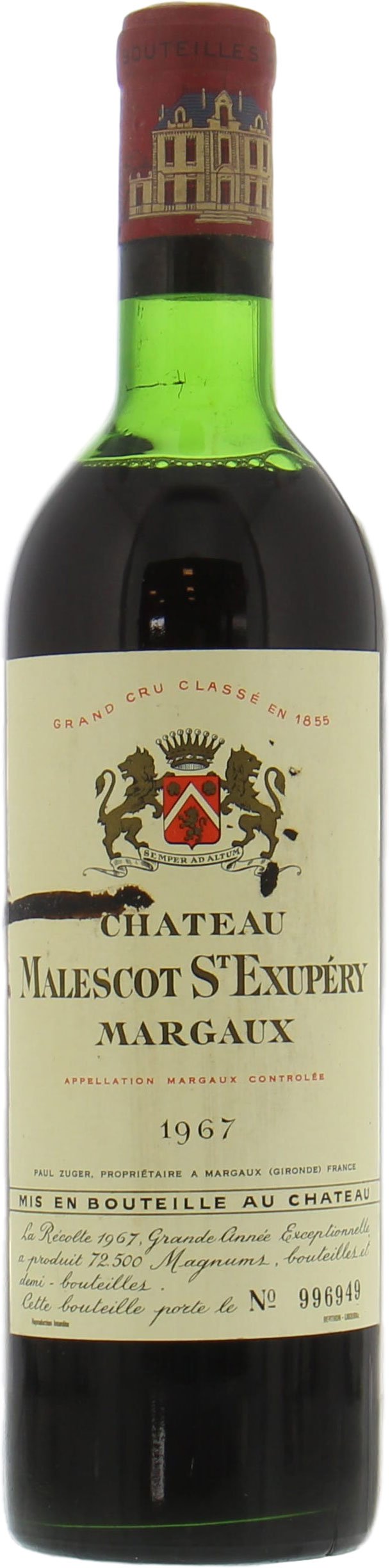Chateau Malescot-St-Exupery - Chateau Malescot-St-Exupery 1967