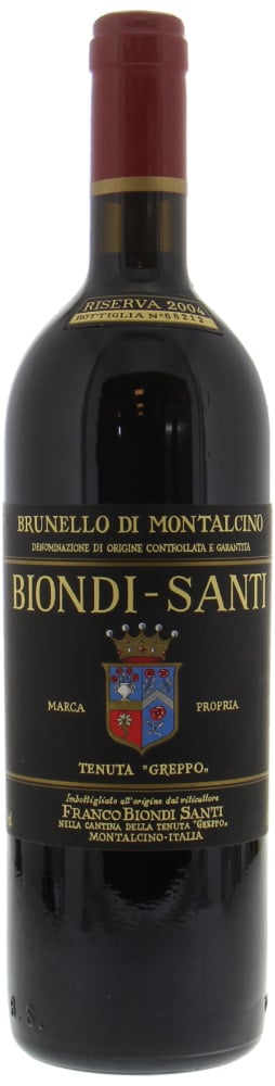 Biondi Santi - Brunello Riserva Greppo 2004 Perfect