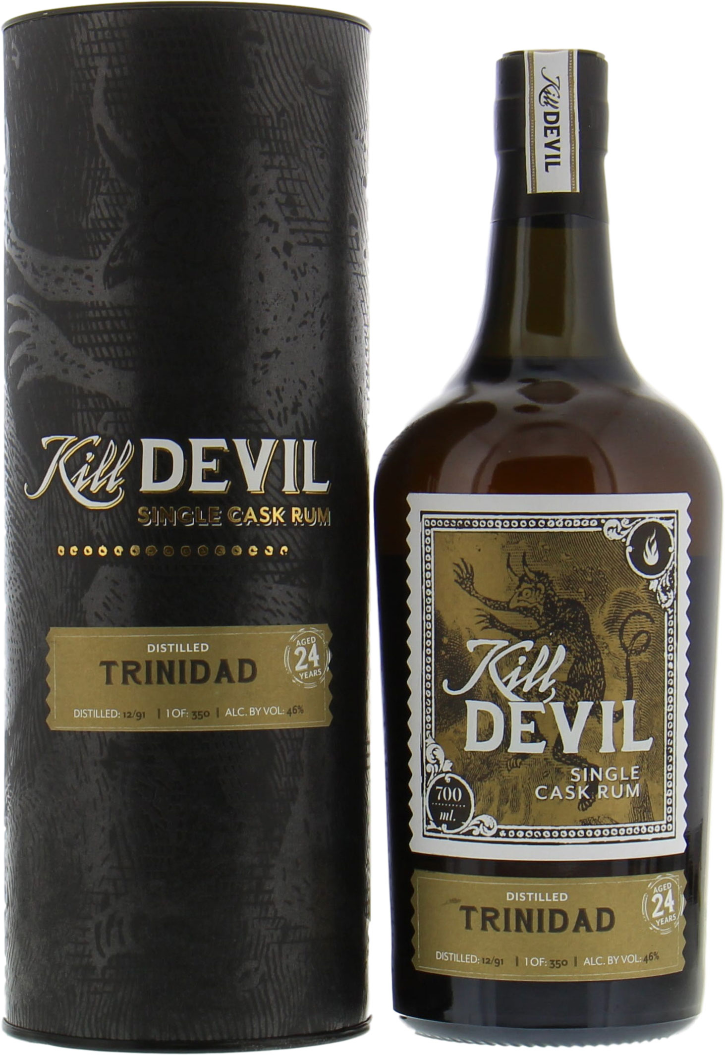 Trinidad - 24 years Old Kill Devil 46% 1998 In Original Carton