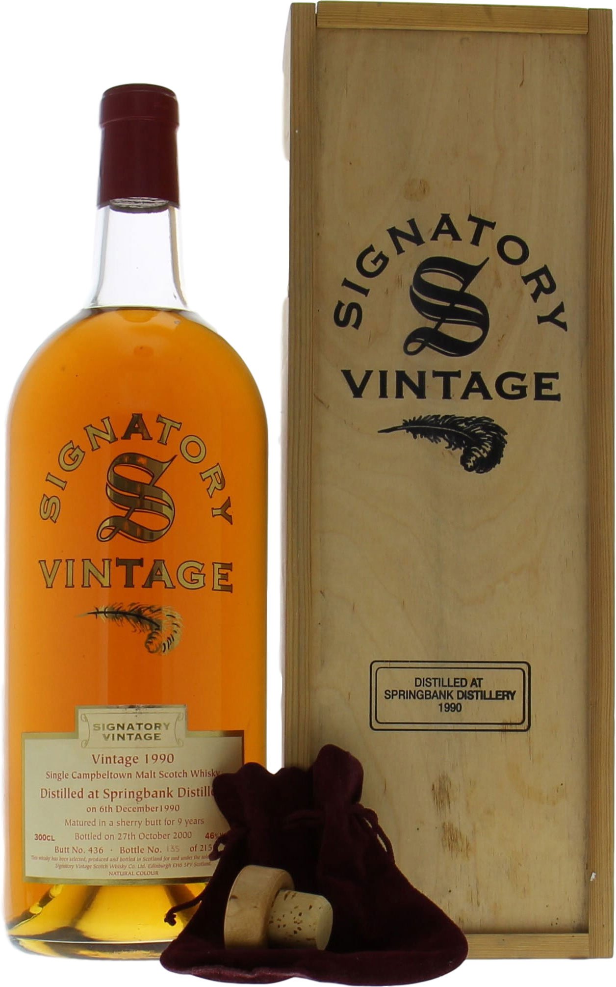 Springbank - 10 Years Old Signatory Vintage Cask:437 46% 1990 Perfect