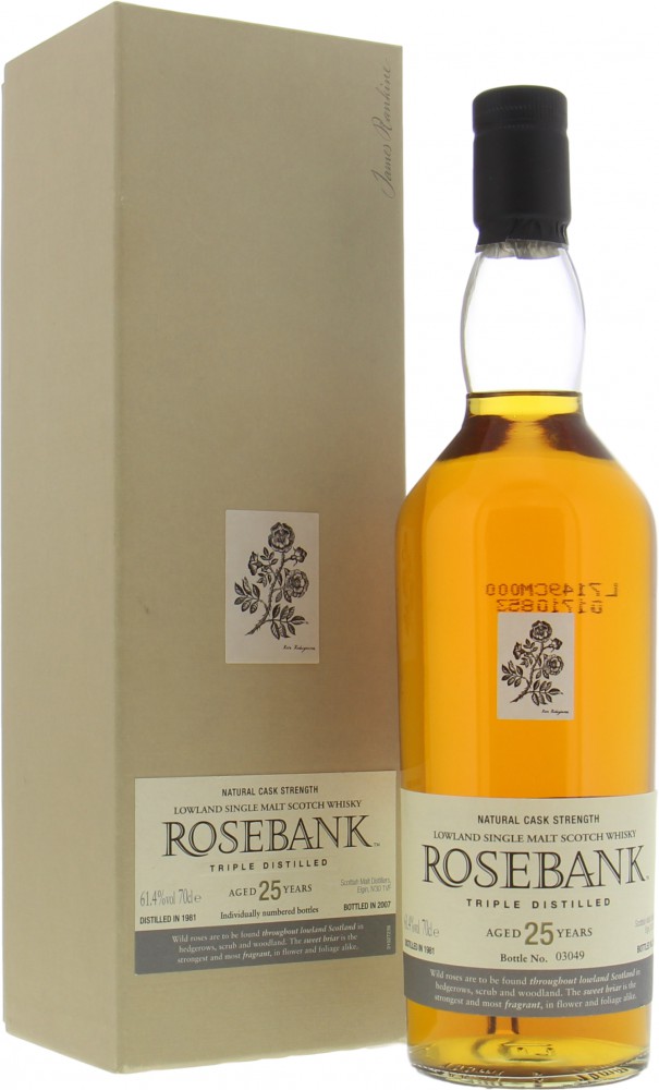 Rosebank - 25 Years Old Special Release 61.4% 1981 In Original Container