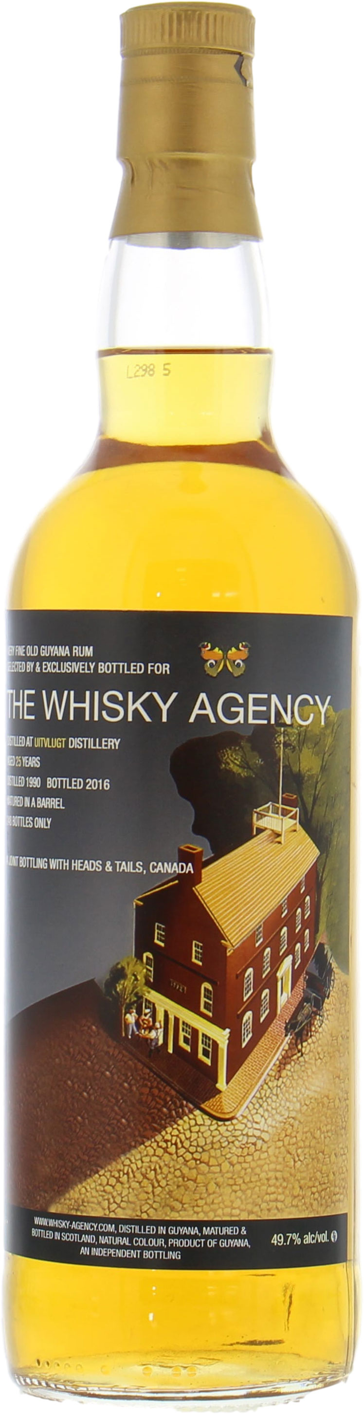 Uitvlugt - The whisky Agency 25 Years Old 49.7% 1990 Engels