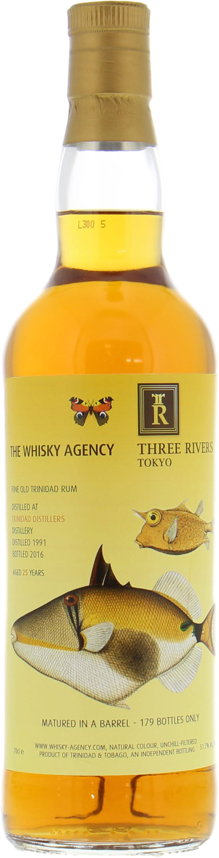 Trinidad - The Whisky Agency 3 Rivers Tokyo 25 Years Old 51.7% 1991 Nederlands