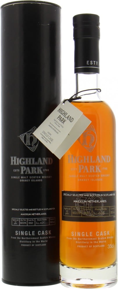 Highland Park - 12 Years Old For Maxxium Netherlands Cask 1550 60% NV In Original Container