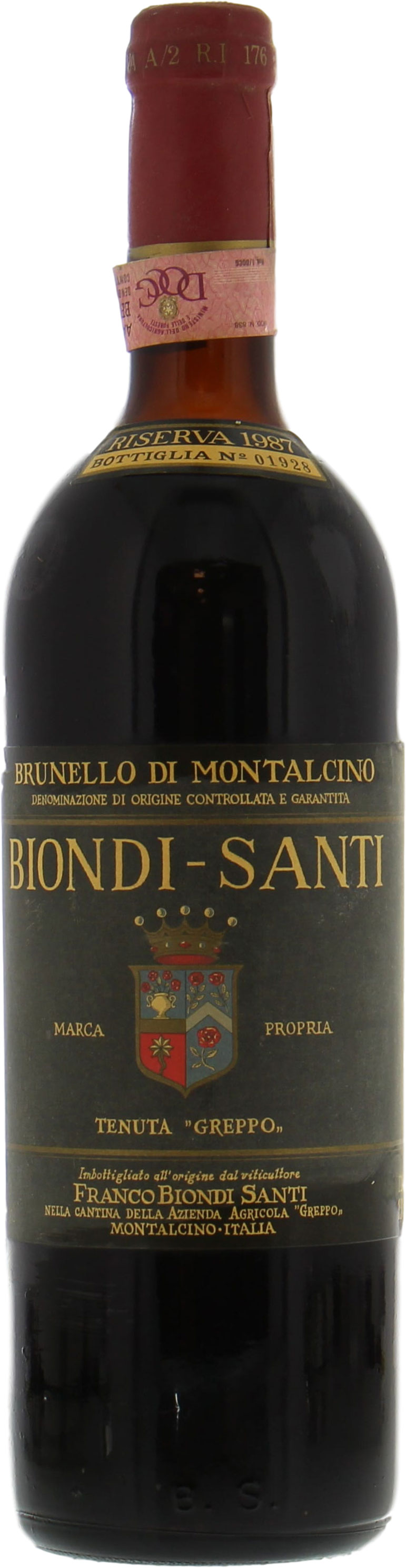 Biondi Santi - Brunello Riserva Greppo 1987 Top Shoulder