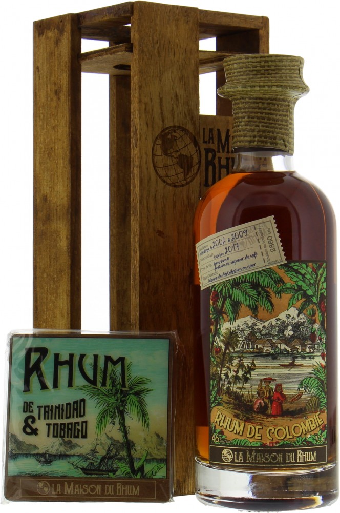 Hacienda Coloma - Rhum De Colombie La Maison Du Rhum 46% NV In Original Wooden Case
