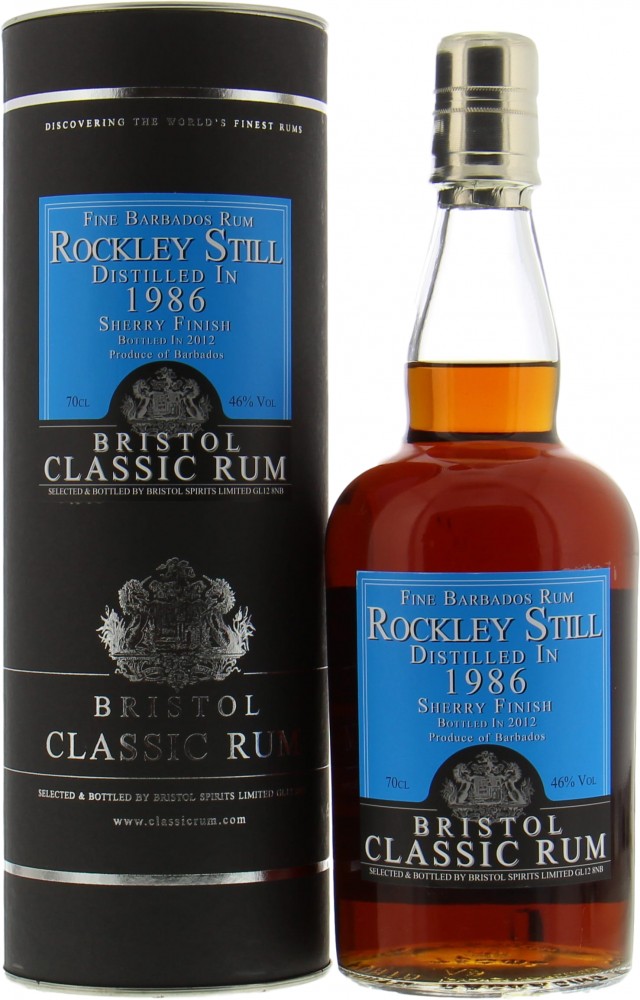 Bristol Classic Rum - 1986 Rockley Still Barbados 46% 1986 In Original Carton