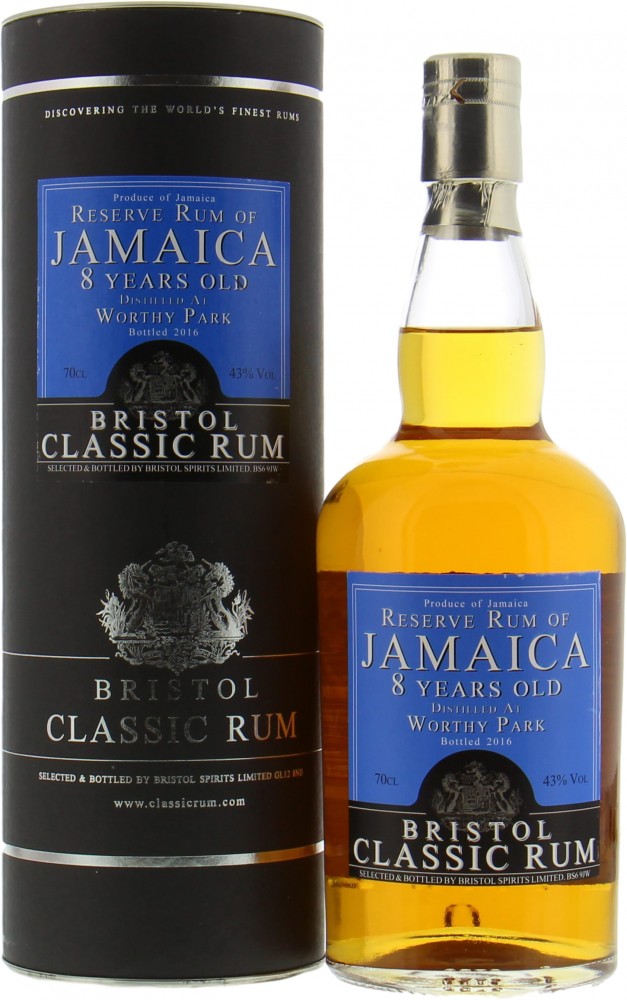 Worthy Park - Bristol Reserve Rum of Jamaica 8 Years 46% NV In Original Carton
