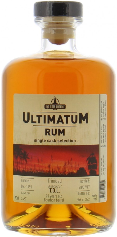 Trinidad - 25 Years Old Ultimatum Rum Single Cask 2487 46% 1991 Perfect