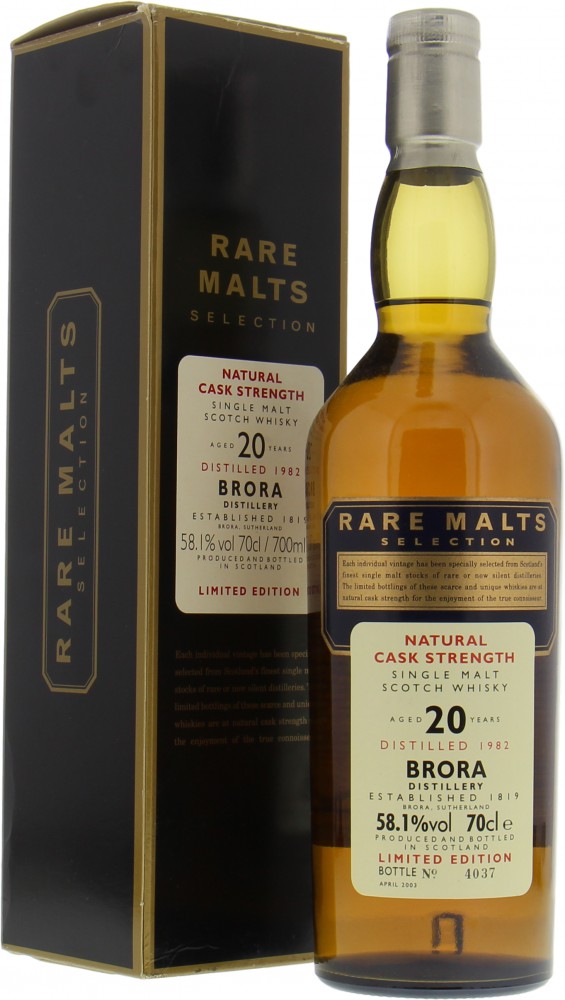 Brora - 20 Years Old 1982 Rare Malts Selection 58.1% 1982 In Original Container