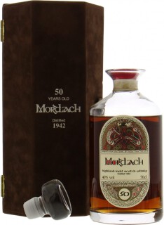 Mortlach - 1942 50 Years Old The Dram Taker's Book of Kells Decanter 40% 1942