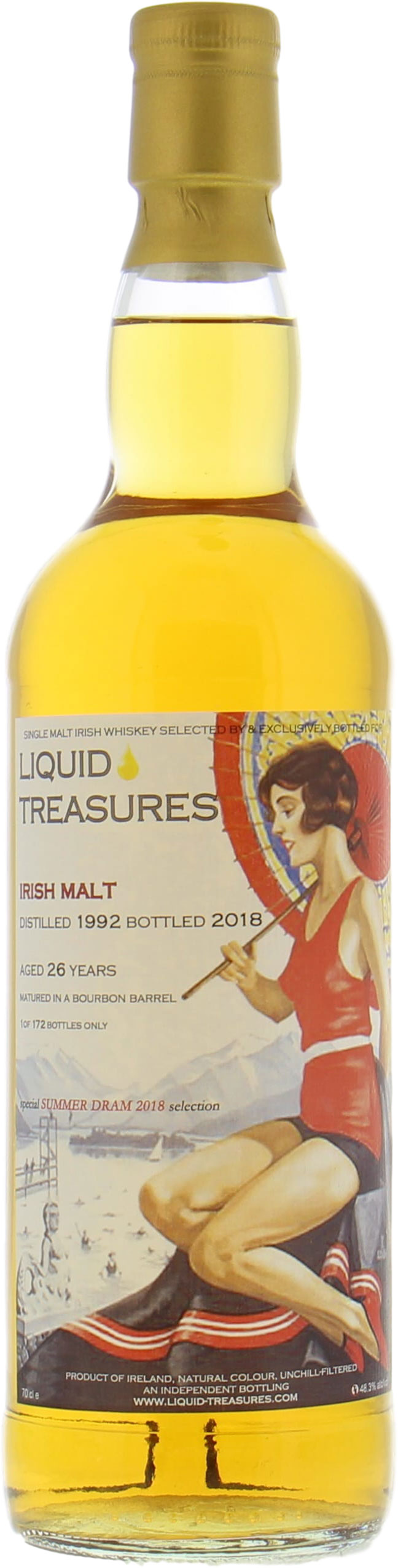 Irish Malt - 26 Years Old Liquid Treasures Special Summer Dram 2018 Selection 48.3% 1992