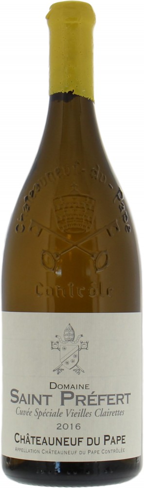 Domaine de Saint-Prefert - Chateauneuf du Pape Vieilles Vignes de Clairette Blanc 2016 Perfect