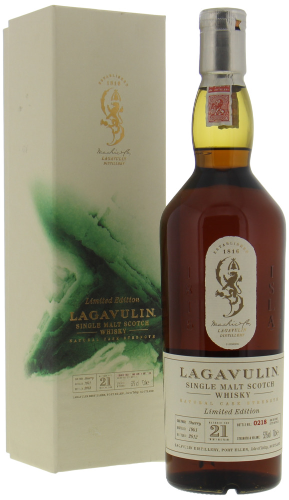Lagavulin - 21 Years Old Limited Edition 52% 1991 In Original Container