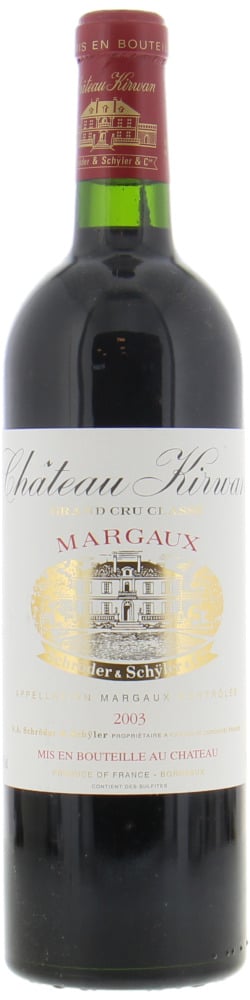 Chateau Kirwan - Chateau Kirwan 2003 From Original Wooden Case