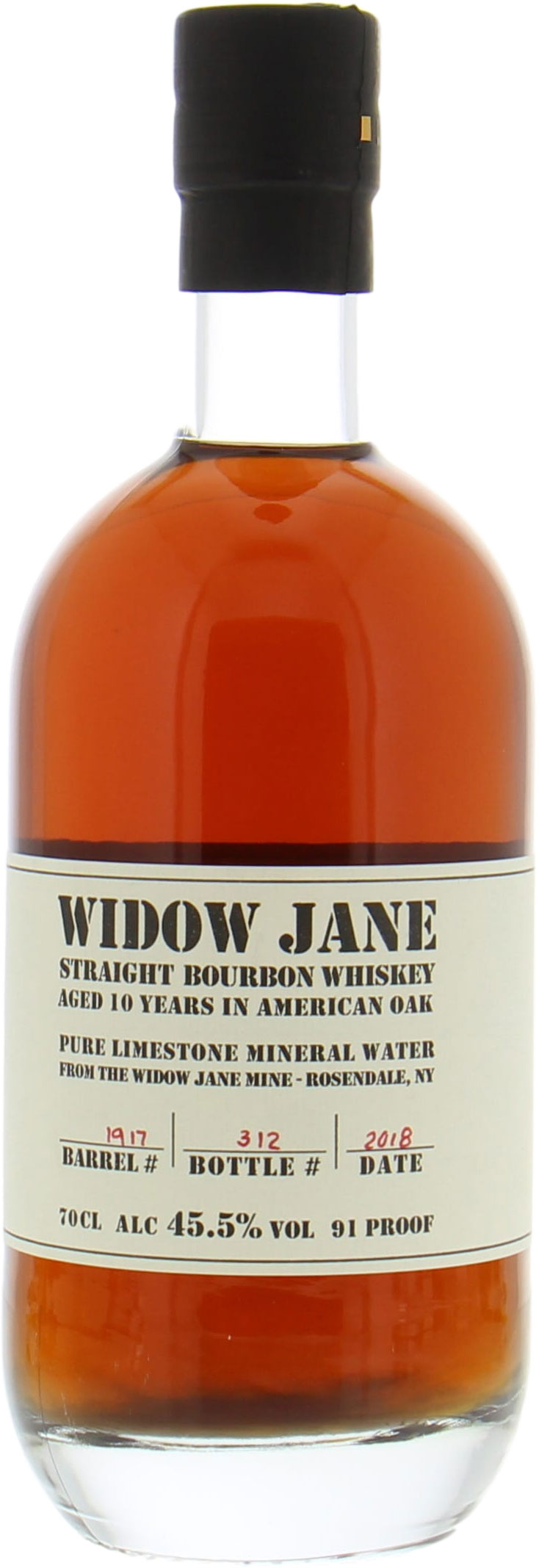 Widow Jane Distillery - 10 Years Old Single Barrel Cask 1917 45.5% NV Perfect
