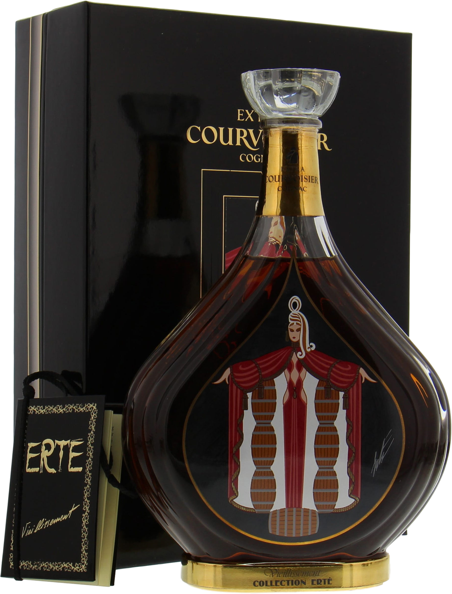 Courvoisier Cognac - Erte no 4 NV From Original Wooden Case