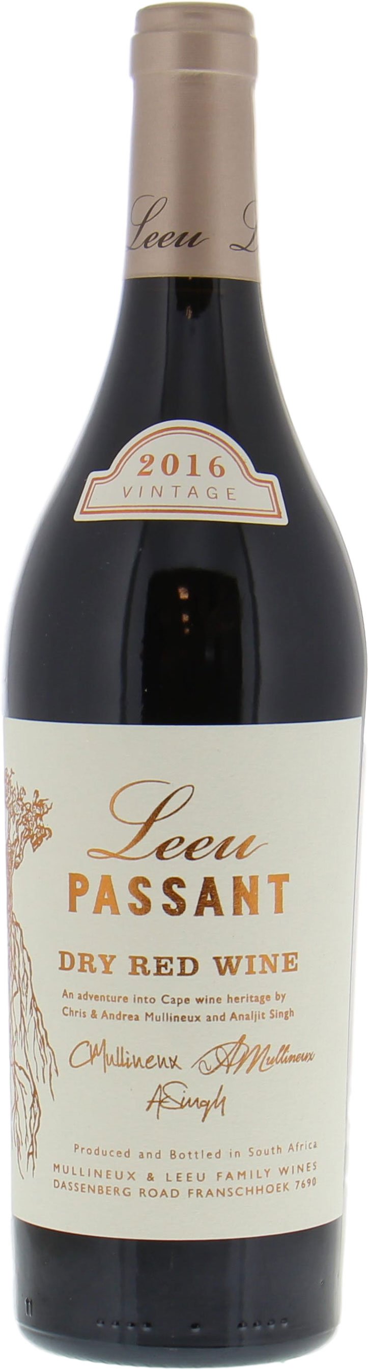 Mullineux  - Leeu Passant Dry Red Wine 2016 Perfect