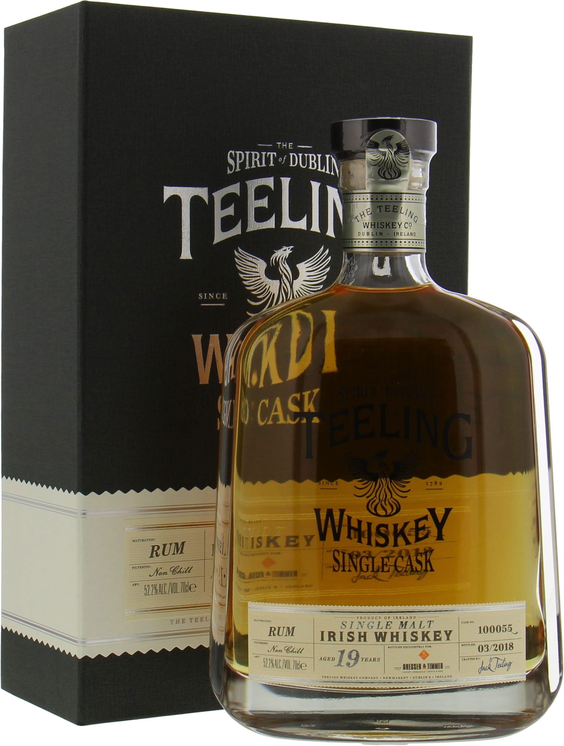 Teeling - 19 Years Old Single Cask 100055 for Bresser & Timmer 52.3% 1999 In original Container