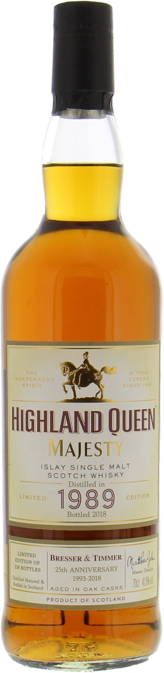 Bunnahabhain - Highland Queen 1989 Islay Single Malt For Bresser & Timmer 41.5% 1989 Perfect