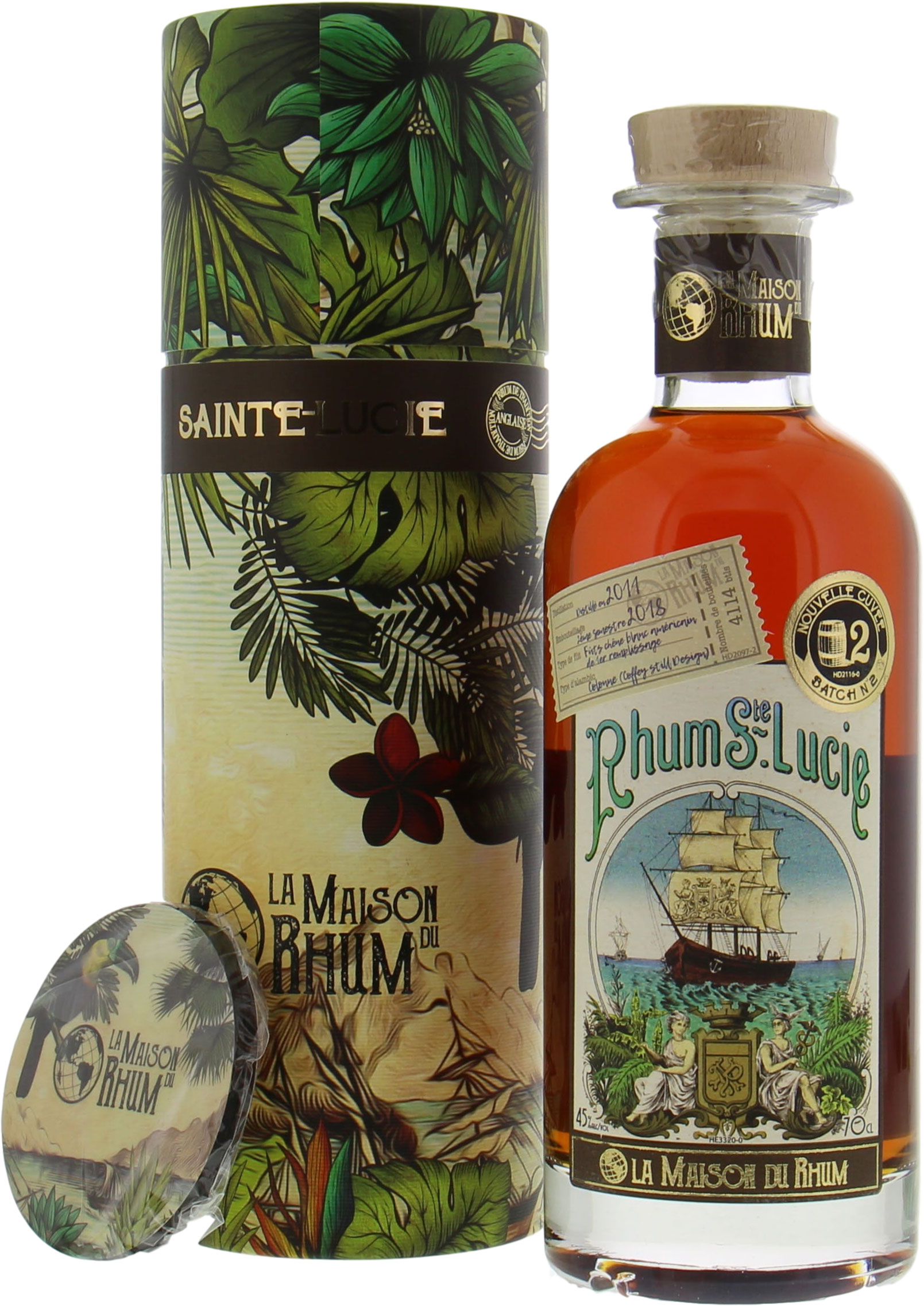 St. Lucia Distillers - 7 Years Old Rhum St. Lucie La Maison Du Rhum Batch 2 45% 2011 InIn Original Container