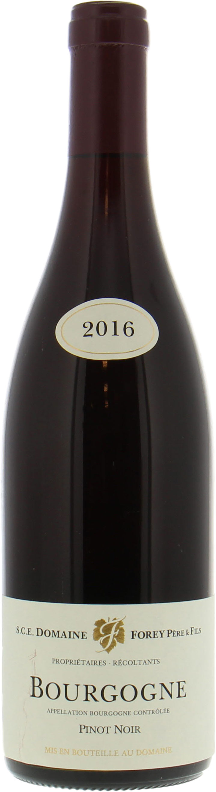 Domaine Forey Pere & Fils - Bourgogne Pinot Noir 2016 Perfect