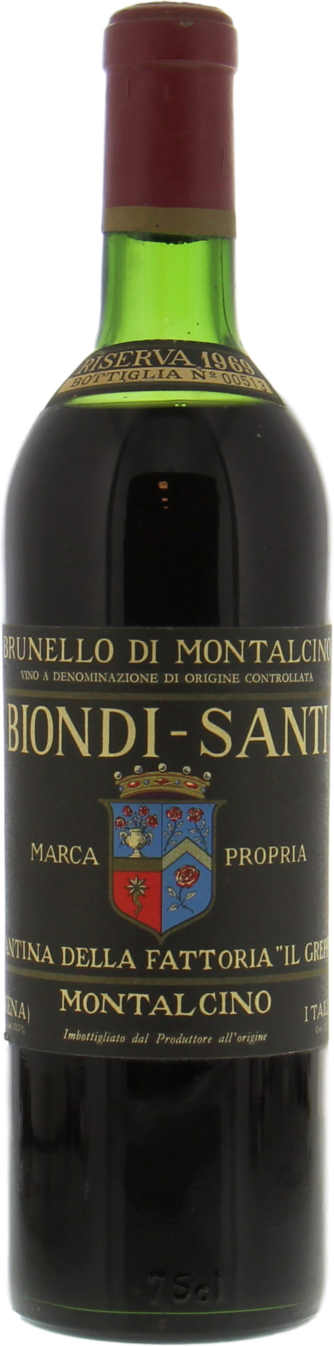 Biondi Santi - Brunello Riserva Greppo 1969 High shoulder