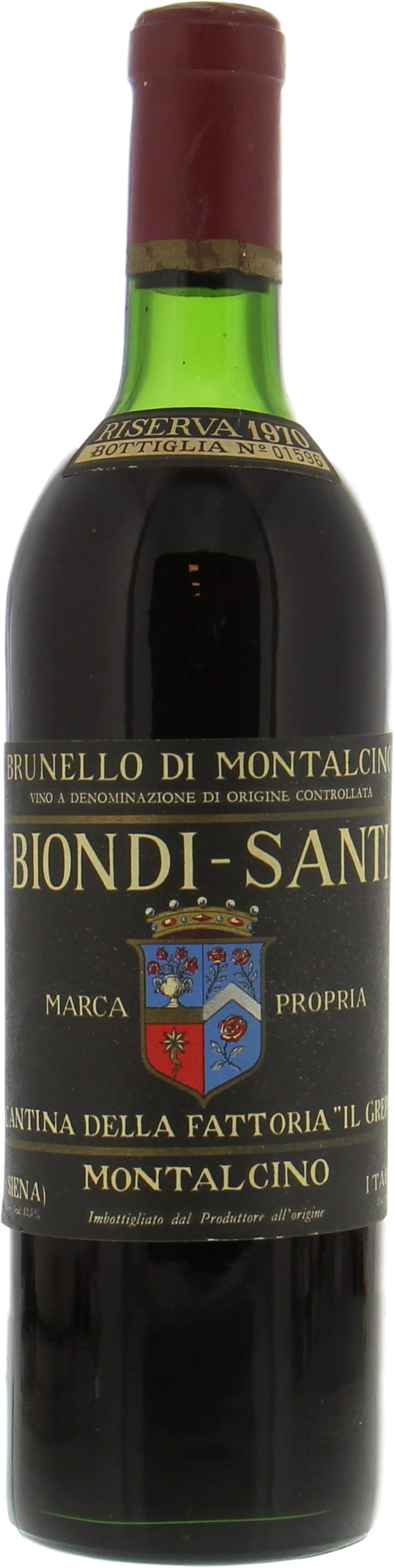 Biondi Santi - Brunello Riserva Greppo 1970 Top Shoulder