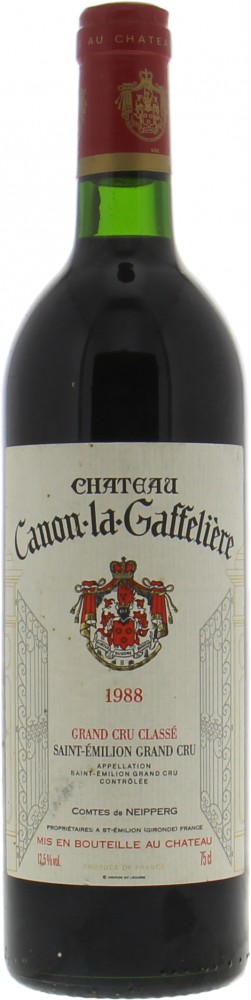 Chateau Canon La Gaffeliere - Chateau Canon La Gaffeliere 1988 Perfect 10040