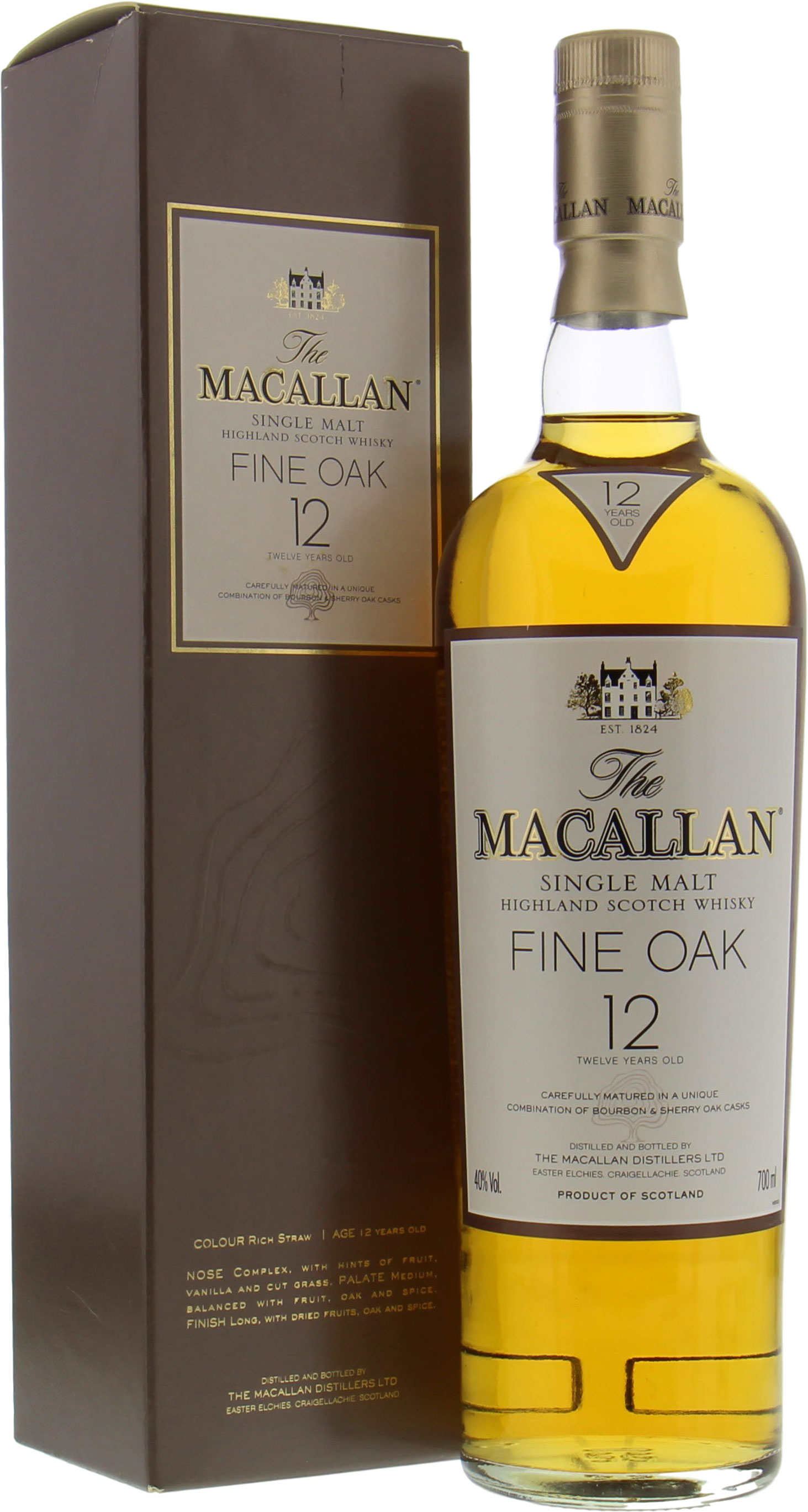 Macallan - 12 Years Old Fine Oak Light Label 43% NV 10004
