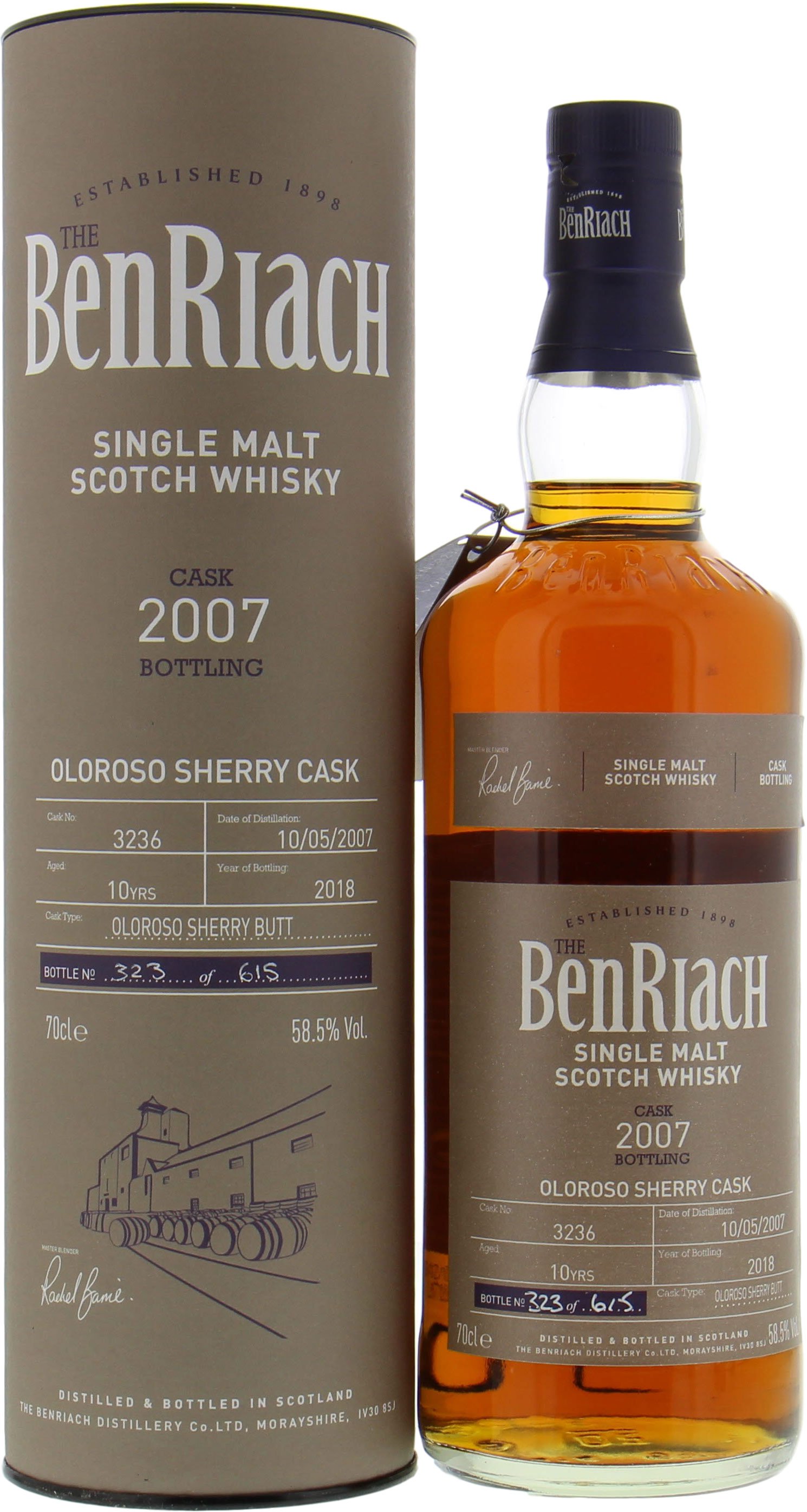 Benriach - 10 Years Old Batch 15 Single Cask 3236 58.5% 2007