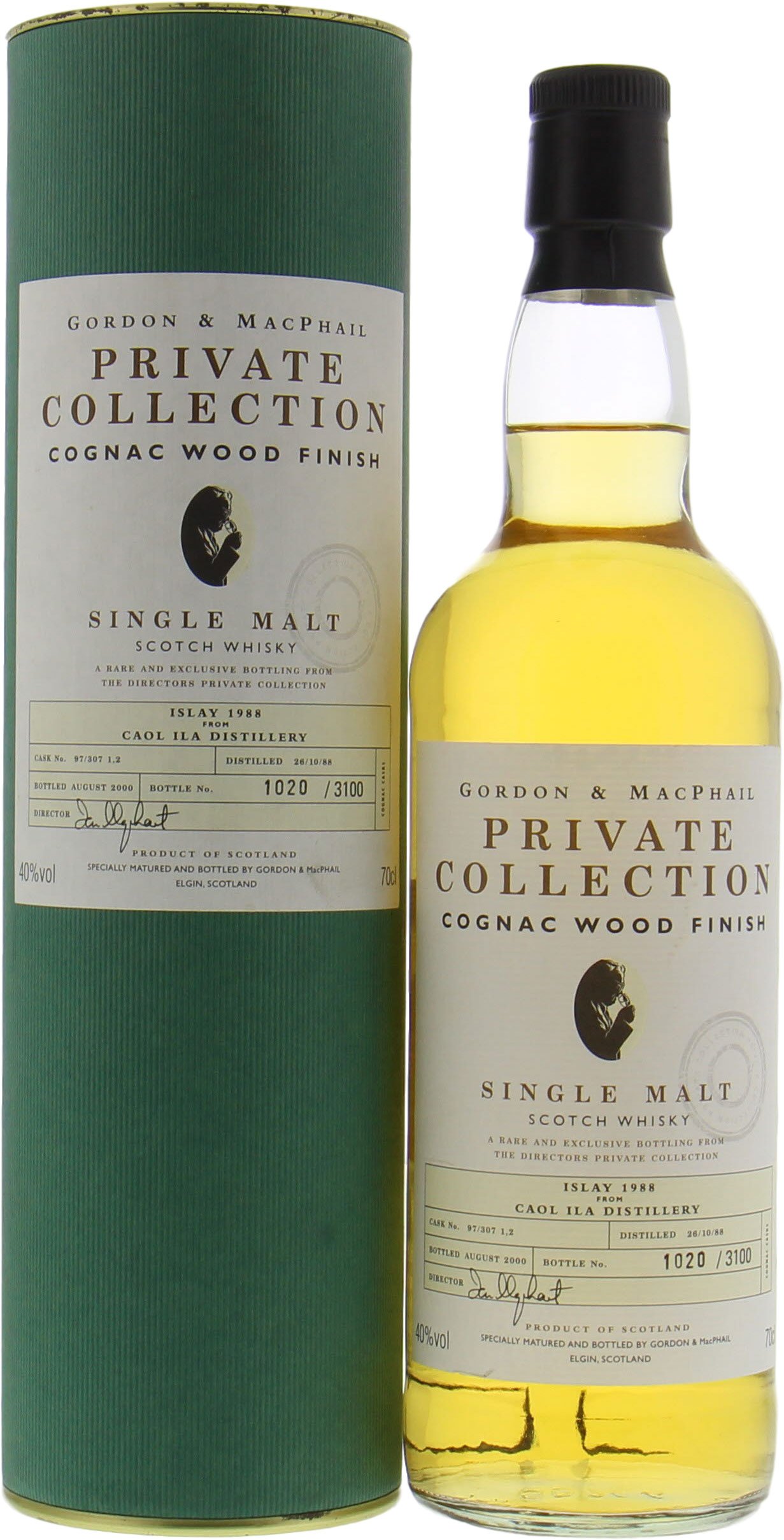 Caol Ila - 12 Years Old Gordon & MacPhail Private Collection Cask 97/307 1,2 40% 1988 Perfect