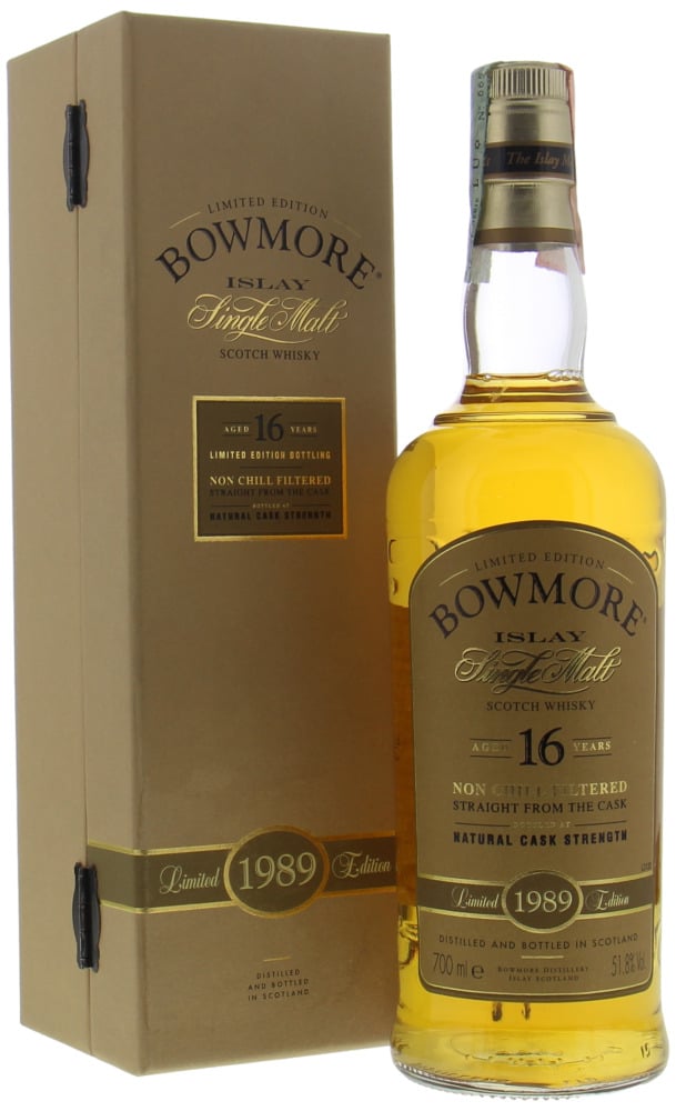 Bowmore - 16 Years Old 1989 Bourbon Matured 51.8% 1989 In Original Container