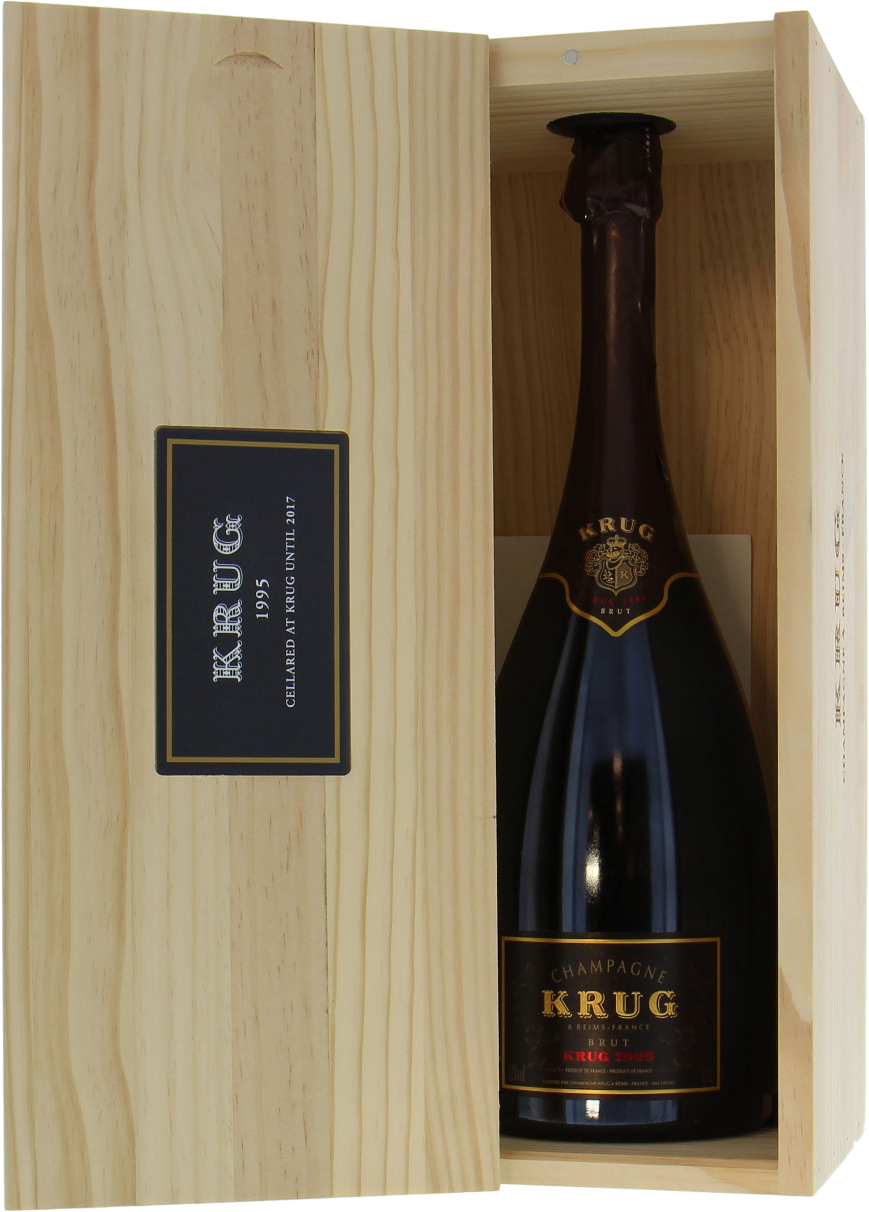 Krug Vintage 1995 Champagne Wood Gift 1995 1.5 L