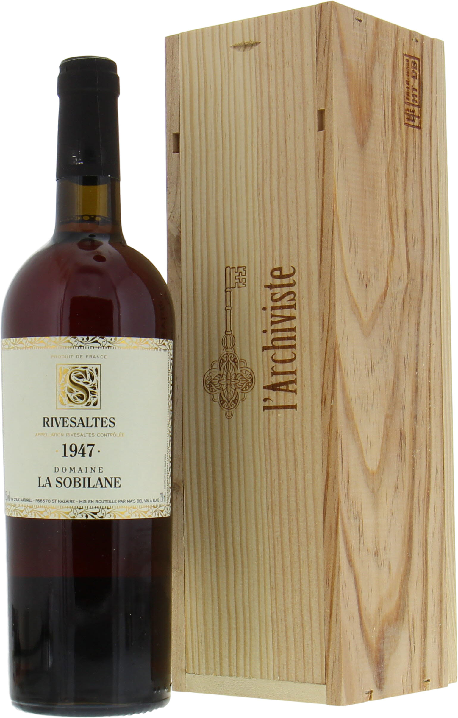 Domaine La Sobilane - Rivesaltes 1947 From Original Wooden Case