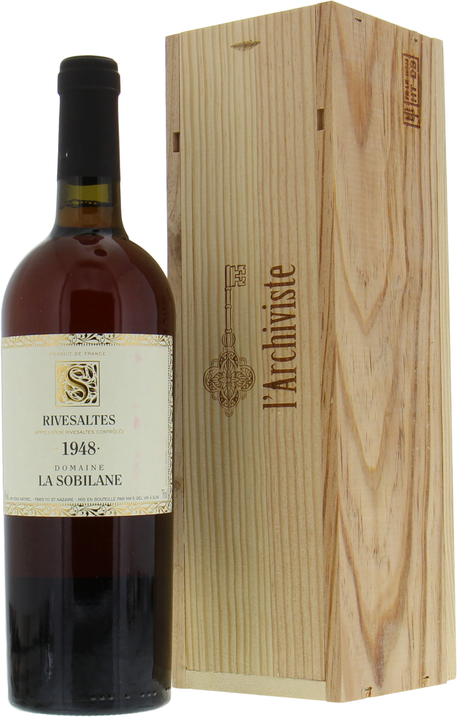 Domaine La Sobilane - Rivesaltes 1948 From Original Wooden Case