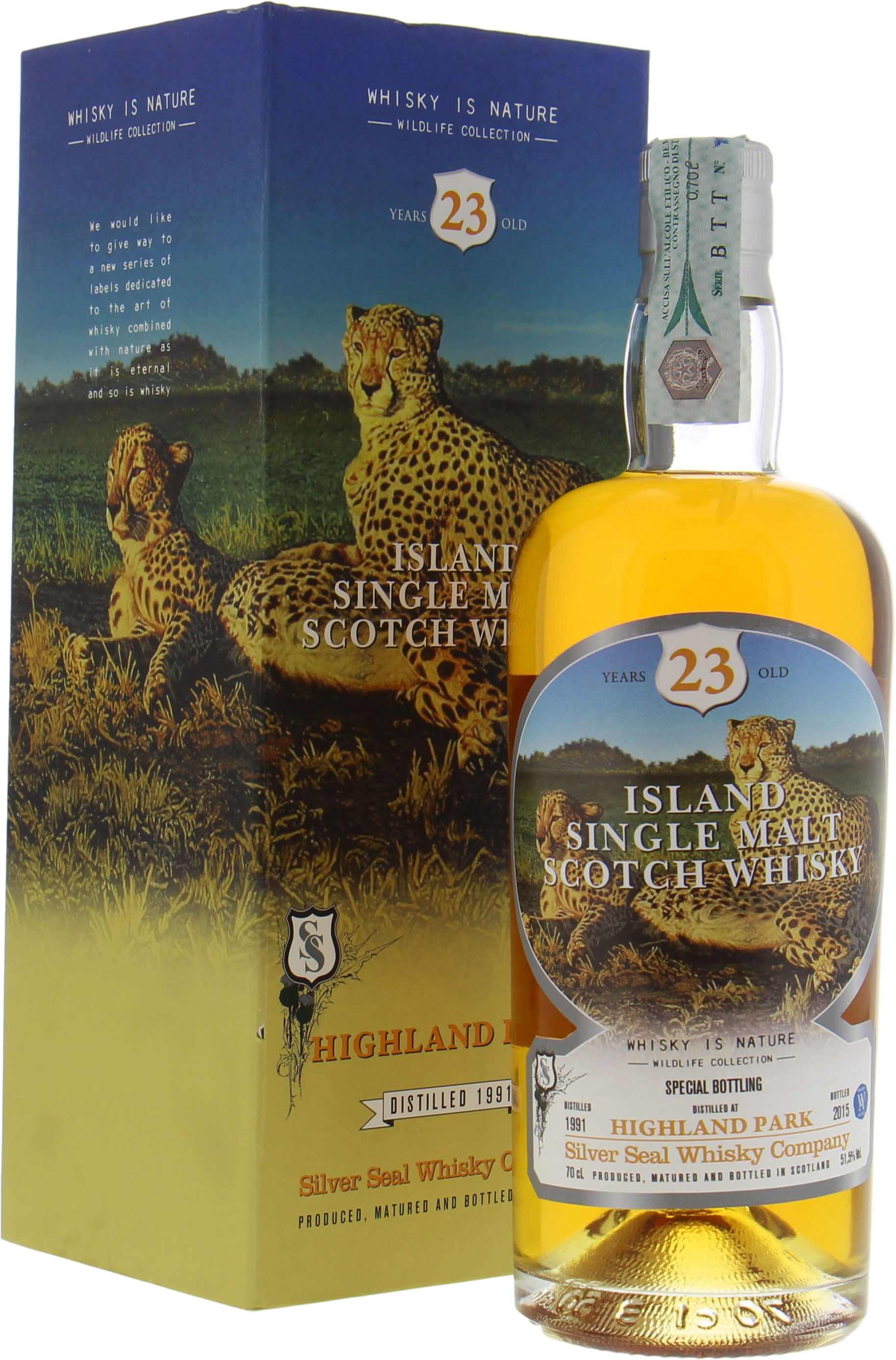 Highland Park - 23 Years Old Silver Seal Wildlife Collection 8090 51.5% 1981